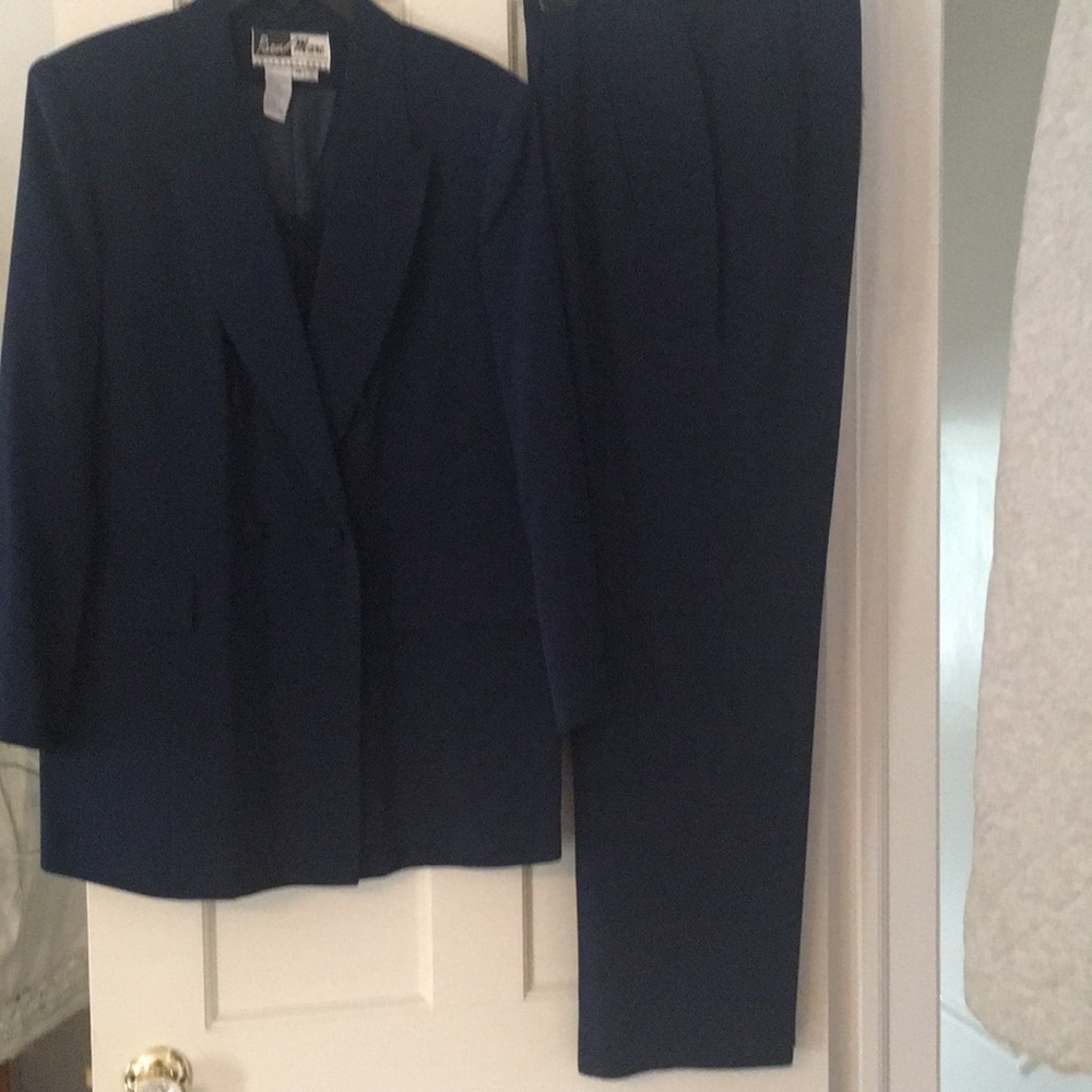Pantsuit Navy blue women's cut